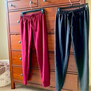 Set of 2: drawstring lounge leggings